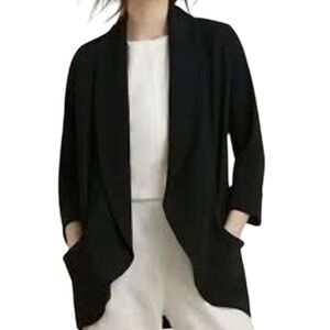 Wilfred Aritzia Chevalier Black Open front Blazer - size Zero